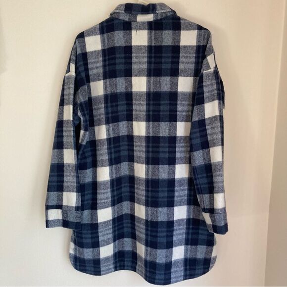 Banana Republic Women's Brushed Flannel Shirt Jacket shacket size medium! EUC! - Picture 13 of 13
